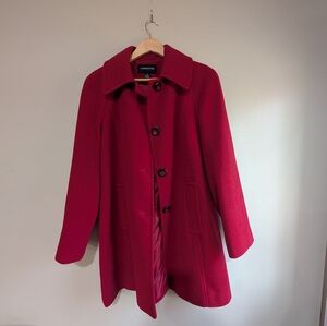London Fog Red Wool Coat